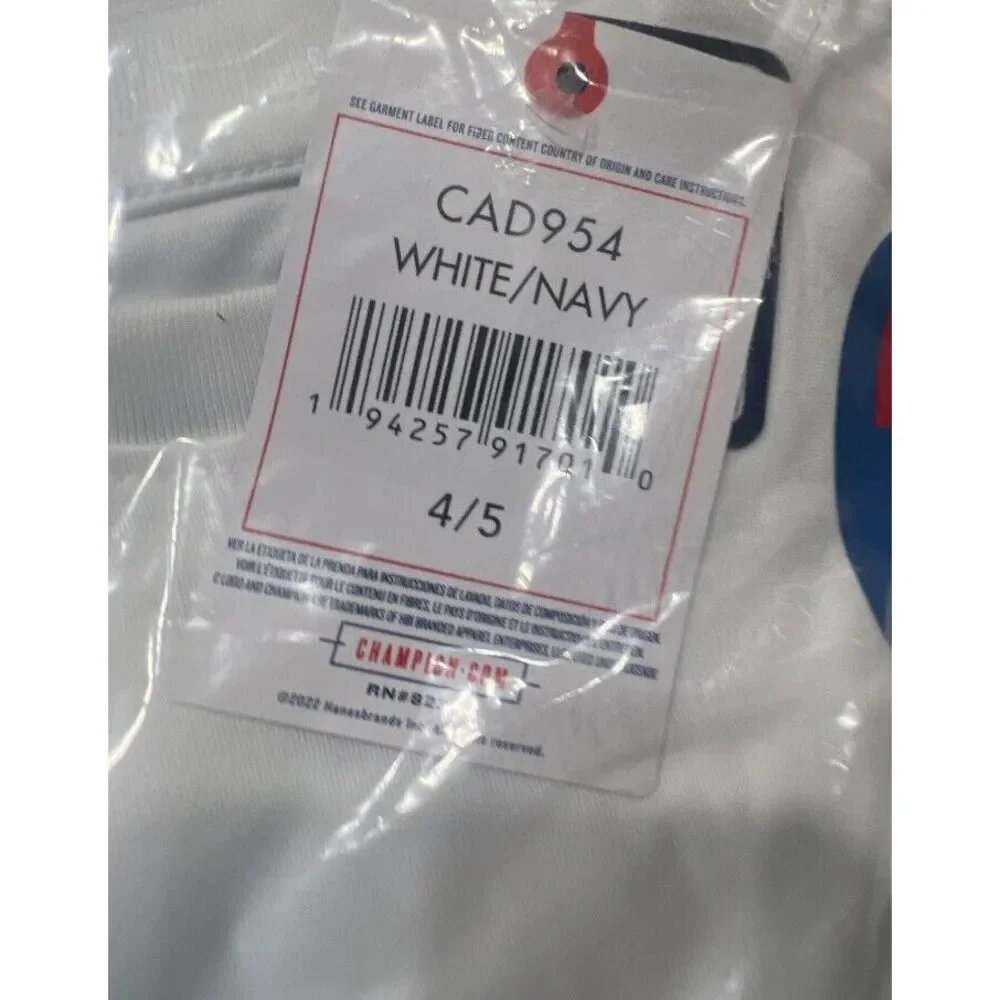 Champion Boys' Lightweight Active Set (Navy/White)‎ Shirt And Pants 4/5